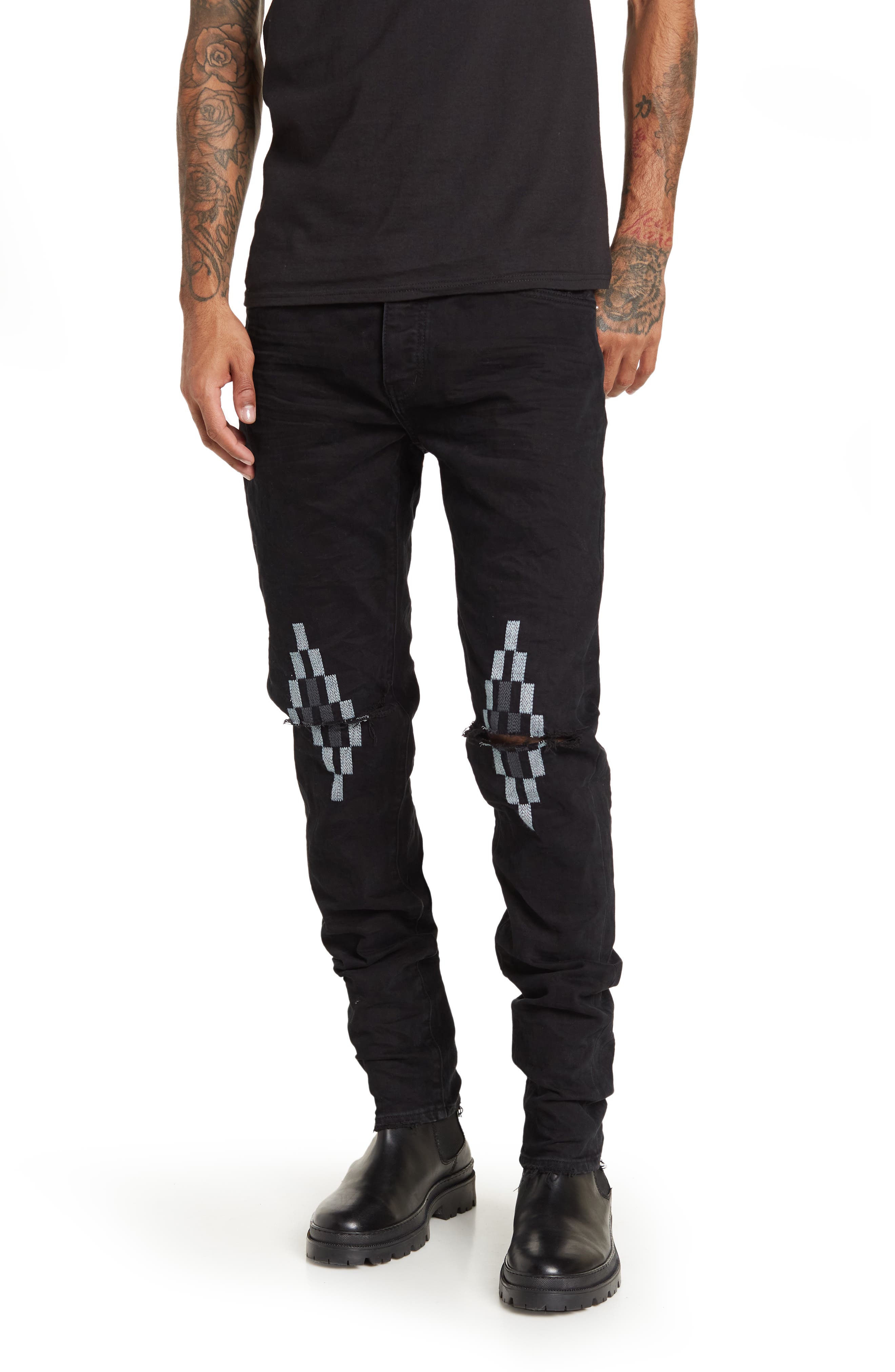 PURPLE BRAND PURPLE Ripped Skinny Jeans 
