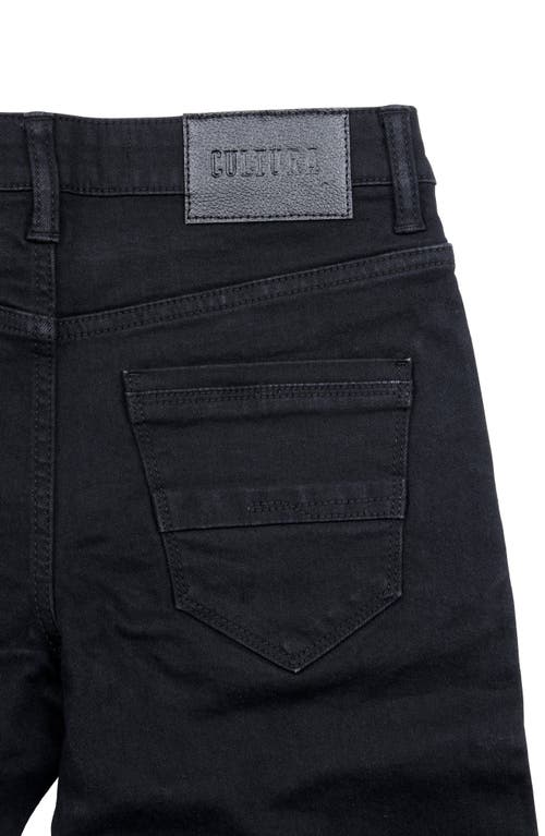 Shop X-ray Xray Kids' Cultura Stretch Straight Leg Jeans In Jet Black