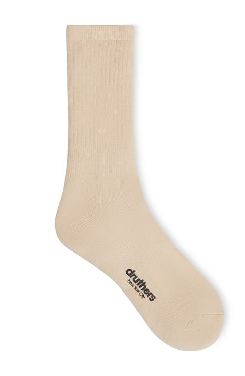 DRUTHERS NYC DRUTHERS NYC ORGANIC COTTON EVERYDAY CREW SOCK