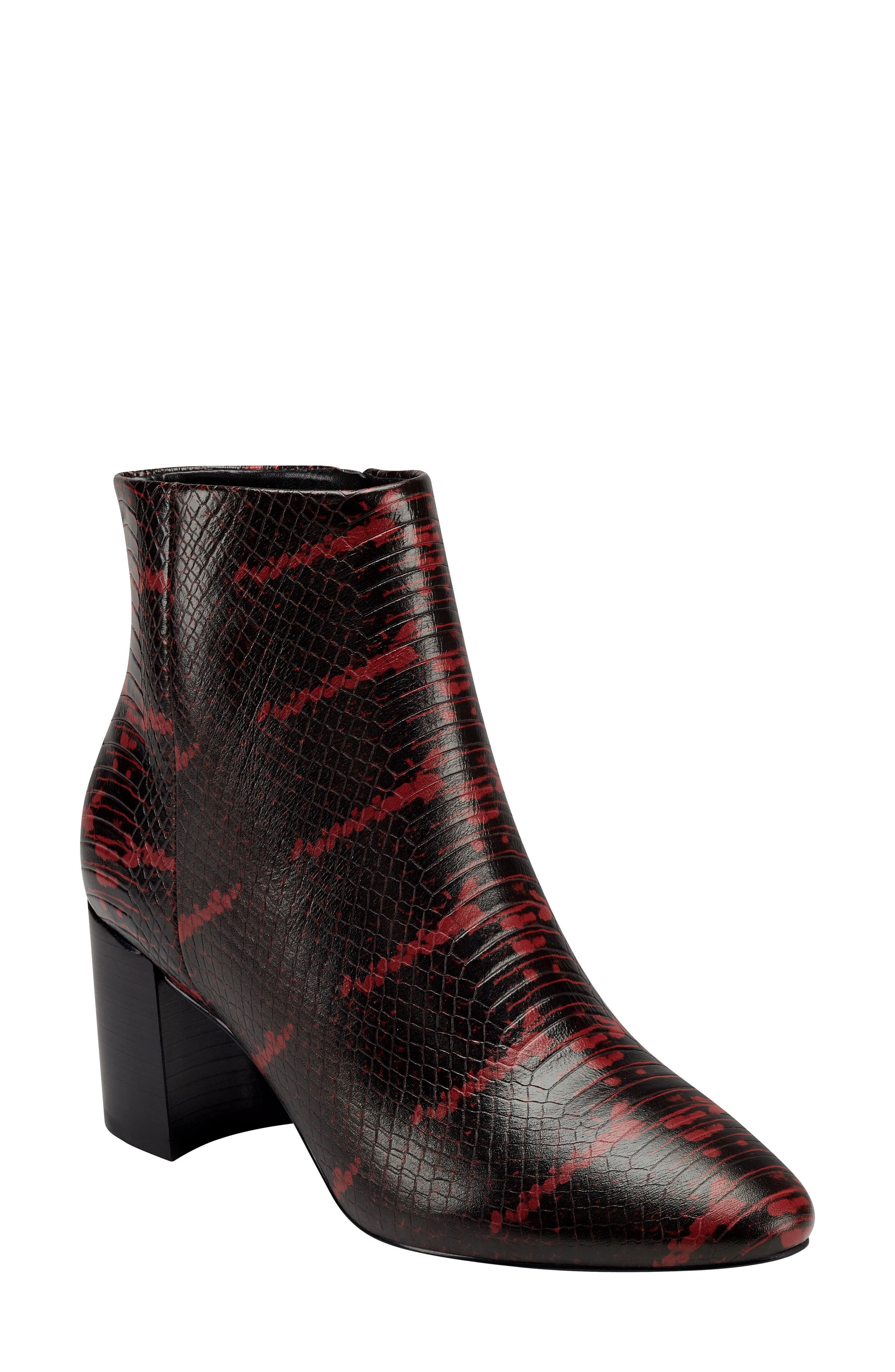 snakeskin booties marc fisher