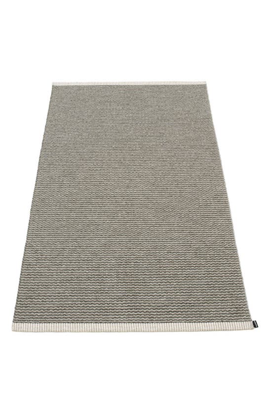 Pappelina Mono Rug In Charcoal