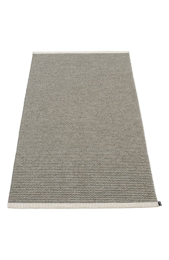 Shop Pappelina Mono Rug In Charcoal