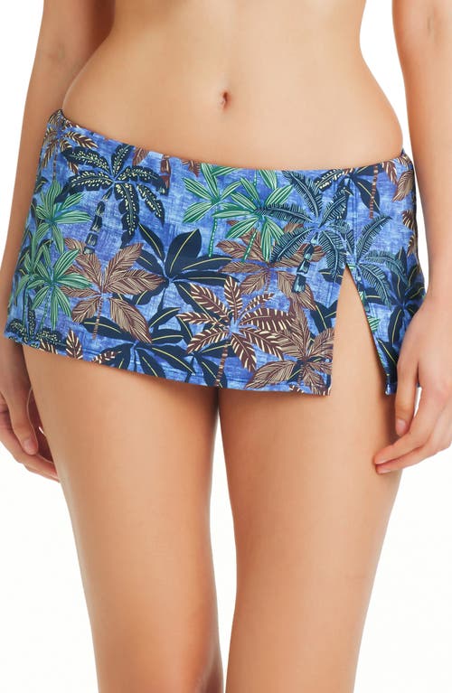 Rod Beattie By the Sea Skirted Bikini Bottoms in Navy Multi at Nordstrom, Size 4