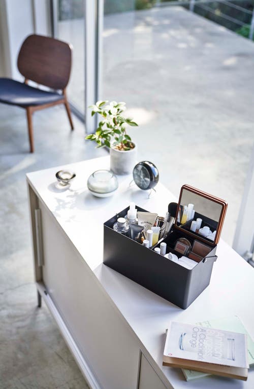 Yamazaki Tower Makeup Organizer In Black