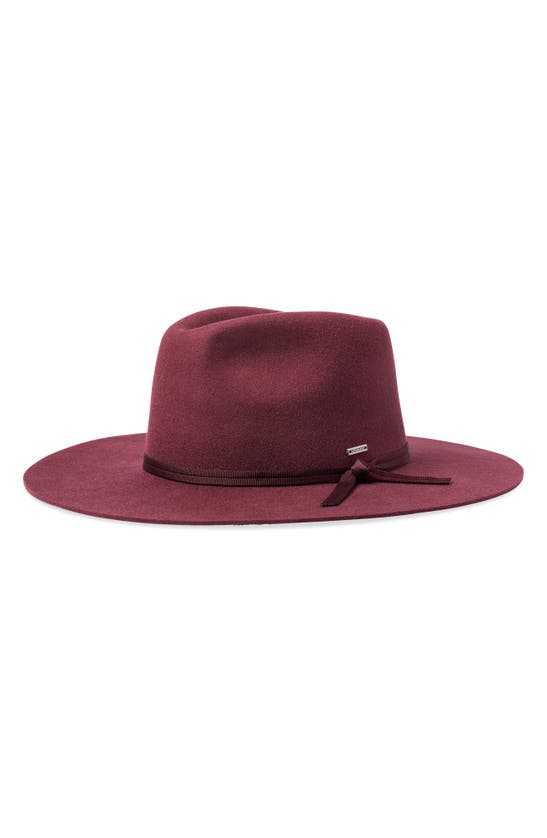 Brixton Cohen Wool Cowboy Hat In Mahogany
