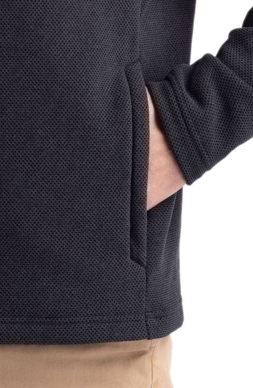 Cutter & Buck Hunts Point Fleece Snap Pullover In Black