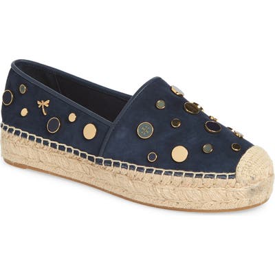 Tory Burch Suki Platform Espadrille- Blue