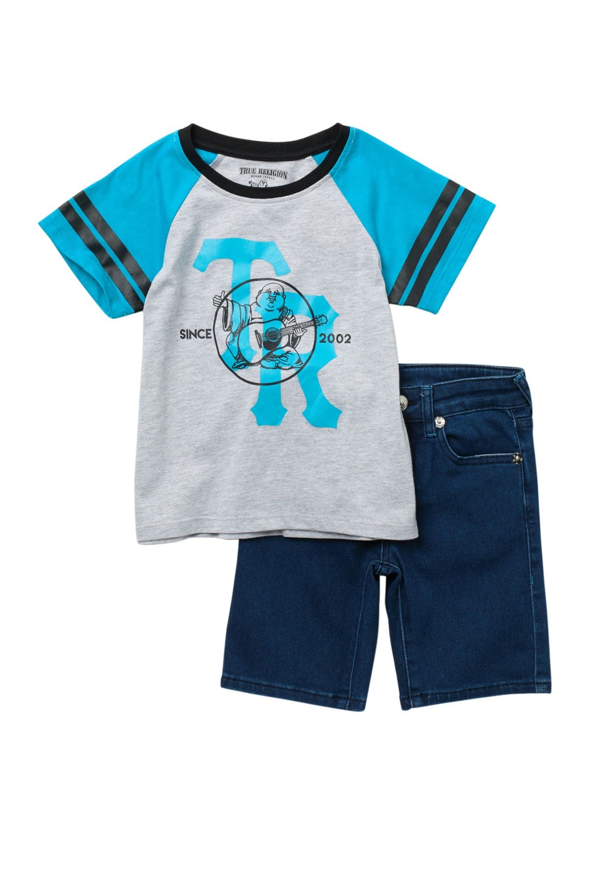 baby blue true religion shirt