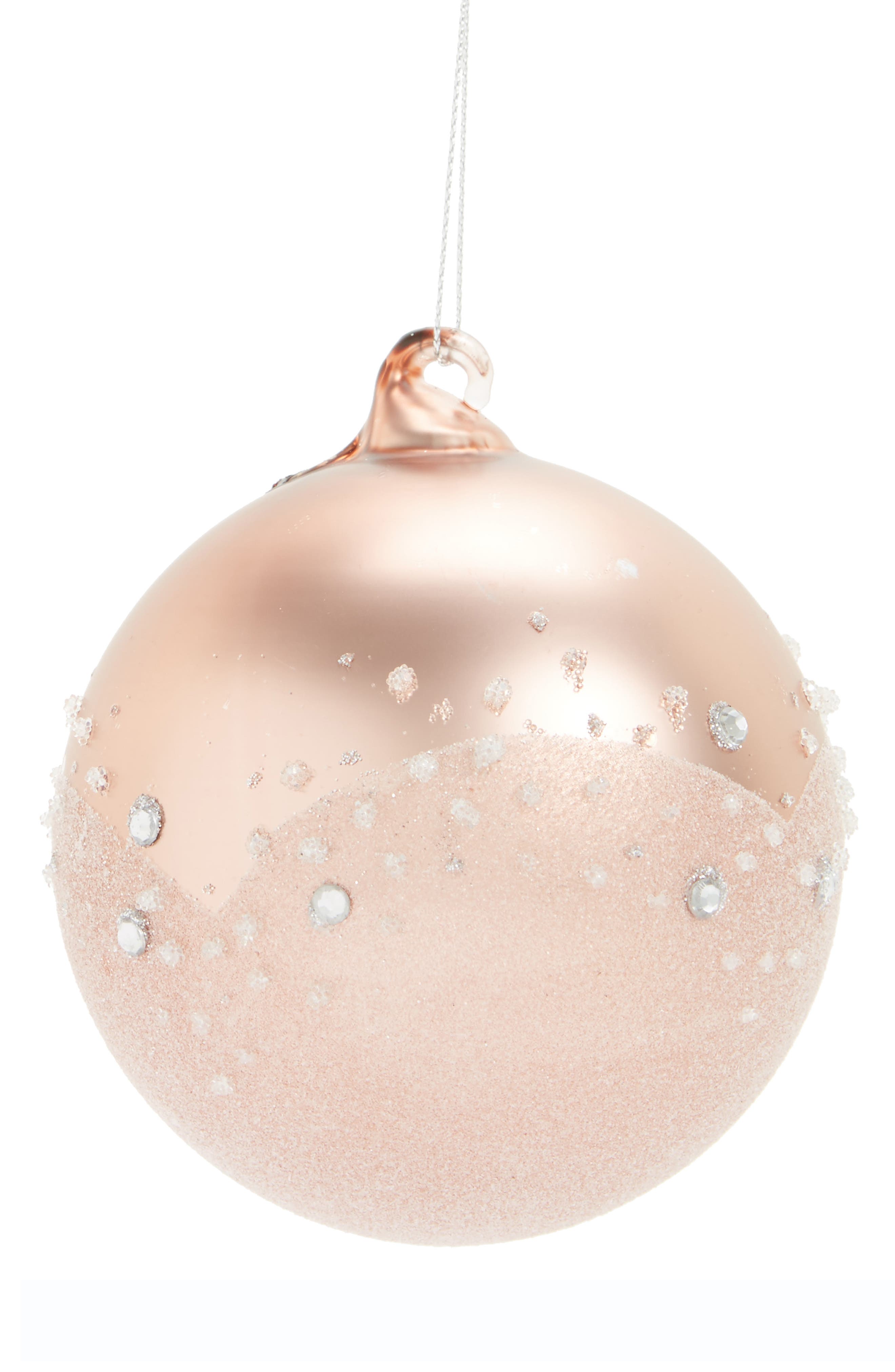 Arty Frosted Glass Ball Ornament Nordstrom