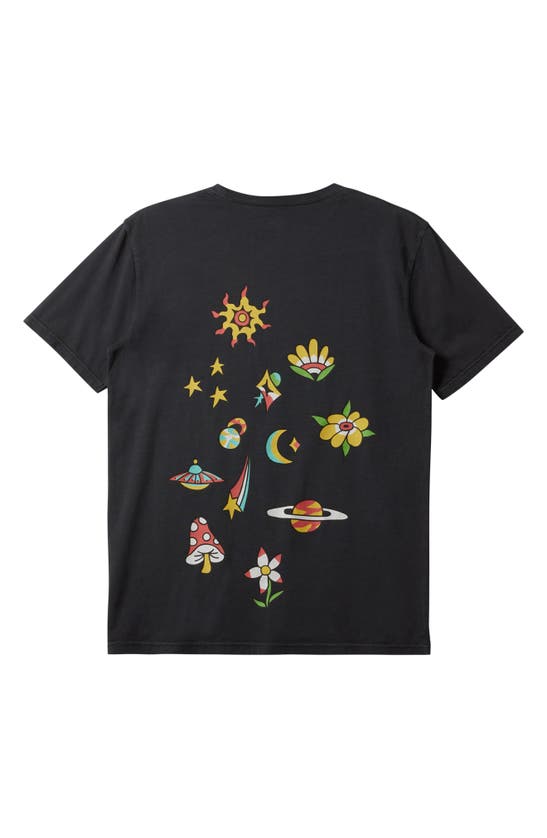 Shop Quiksilver Spaceman Graphic T-shirt In Tarmac