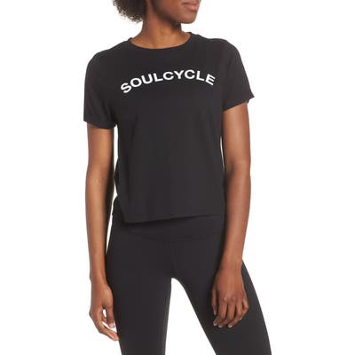 Soul By Soulcycle Core Roll Sleeve Tee, Black