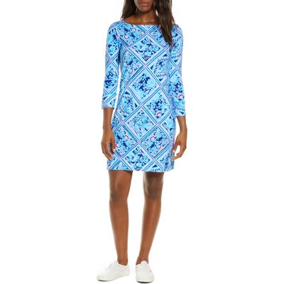 Lilly Pulitzer Sophie Upf 50+ Shift Dress, Blue