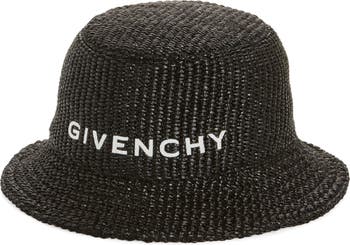 Gucci Embroidered Raffia Bucket Hat - Neutrals Hats, Accessories