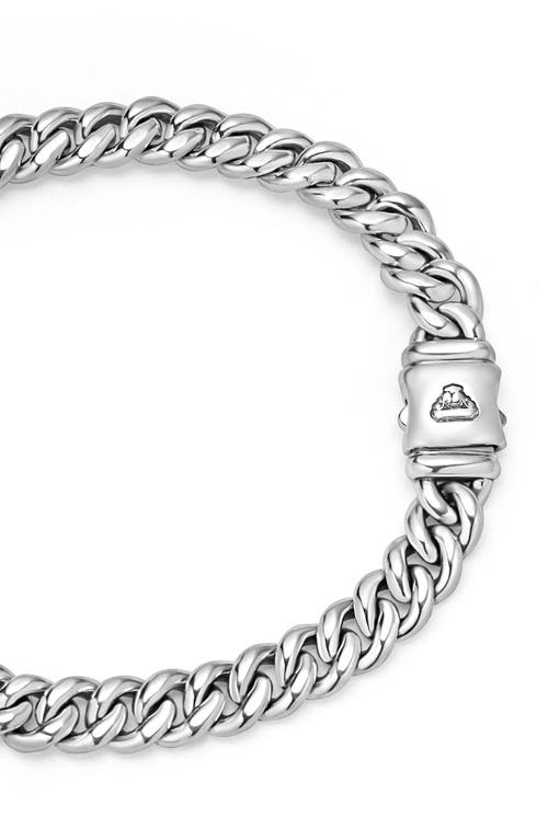 Shop Lagos Anthem Curb Chain Bracelet In Silver