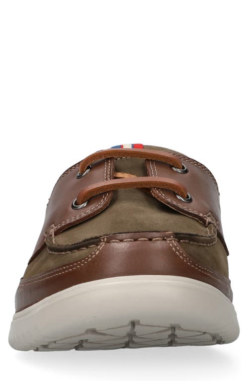 Shop Mephisto Trevis Boat Shoe In Loden