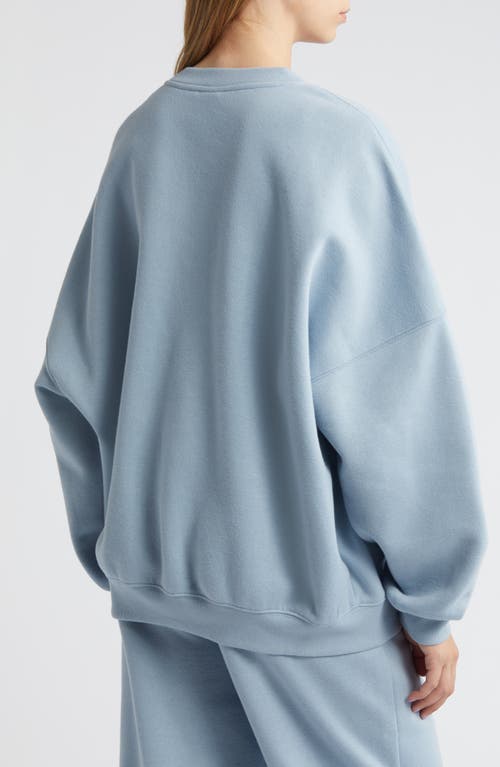 Shop Pacsun Arch Oversize Sweatshirt In Dusty Blue