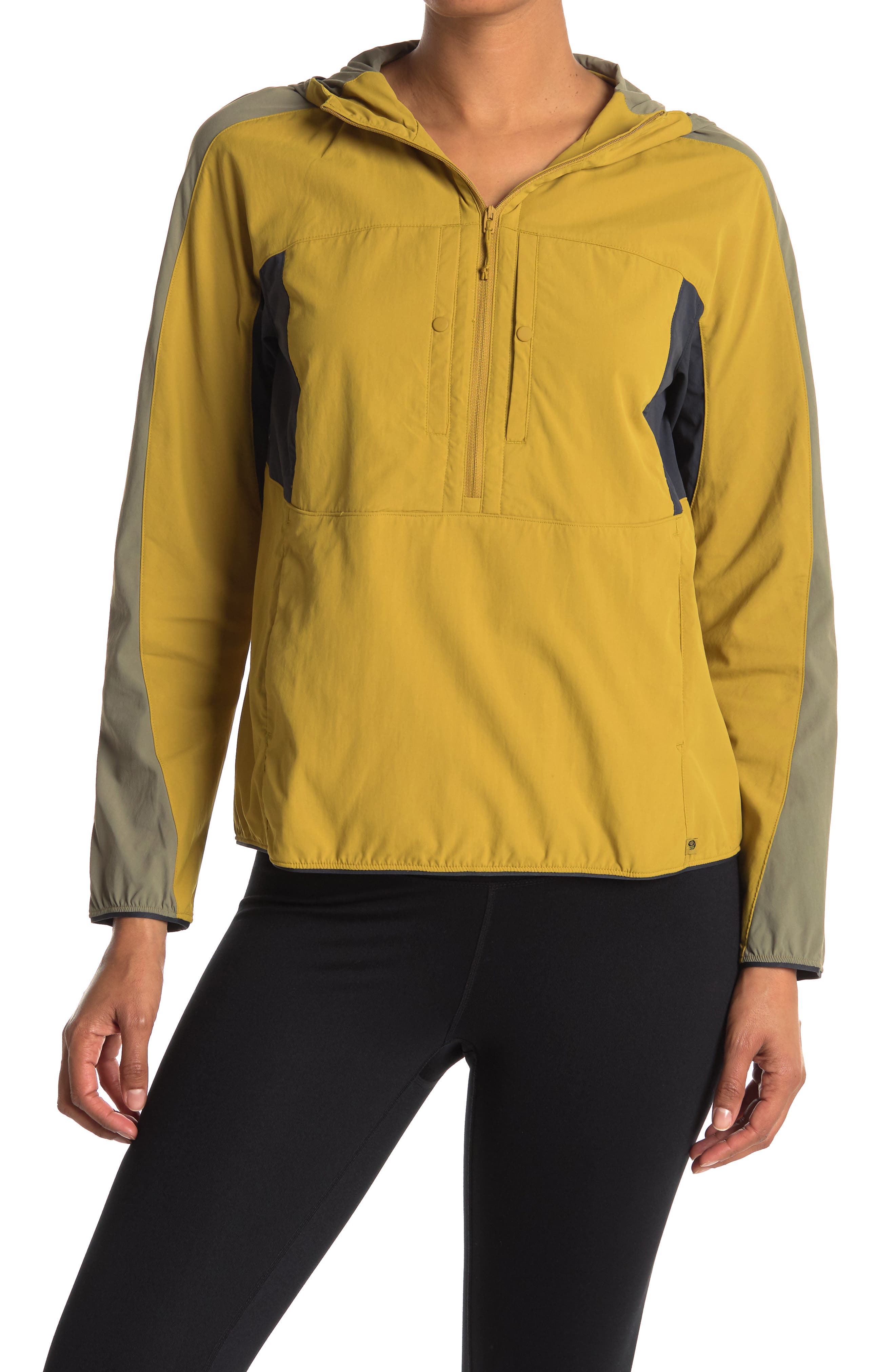 Mountain Hardwear Echo Lake Half Zip Hooded Jacket In Light/pastel Brown6