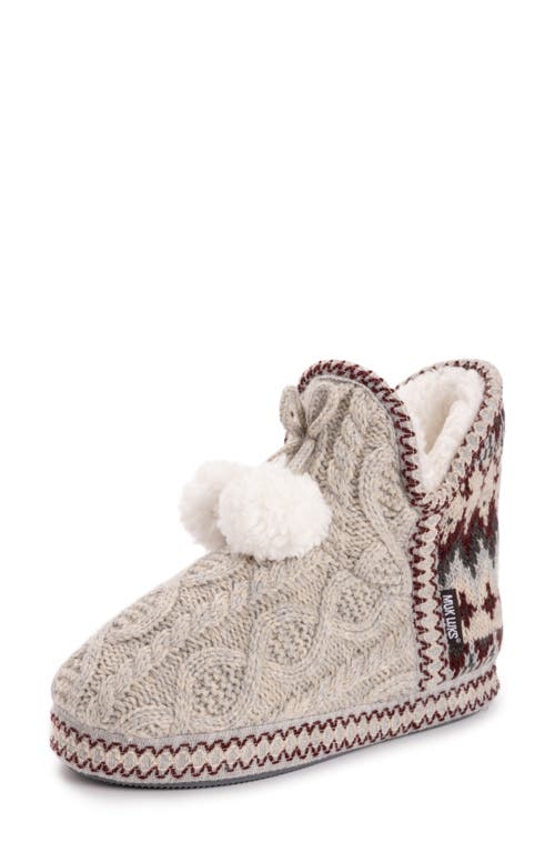 Muk Luks Amira Indoor/outdoor Slipper In Oatmeal Heather
