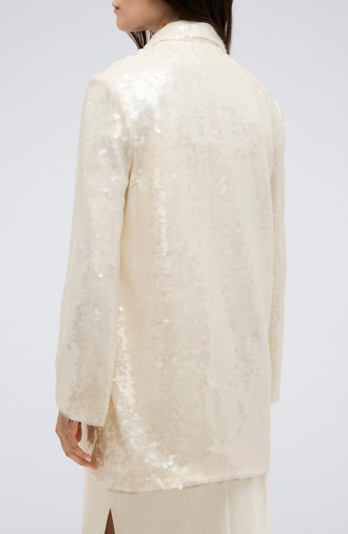 Shop Kenneth Cole Sequin Jacket In Kc White