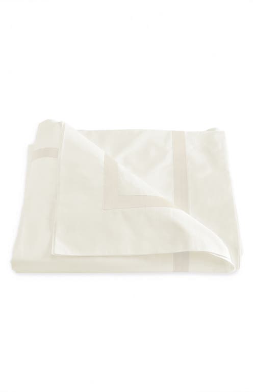 Matouk Lowell Duvet Cover In Ivory/ivory