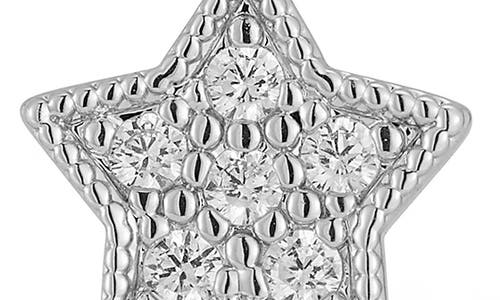 Sphera Milano Cubic Zirconia Drop Huggie Hoop Earrings In Silver