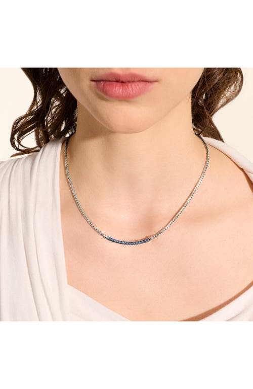 Shop John Hardy Jh Essential Pavé Necklace, Sterling Silver In Silver/black