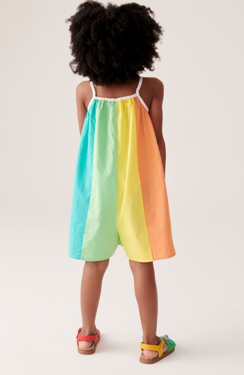 Shop Little Bird Kids' Trapeze Romper In Multi Rainbow