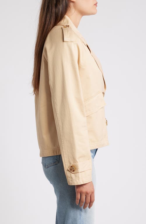 Shop Caslonr Caslon(r) Cotton Utility Trench Jacket In Tan Shore