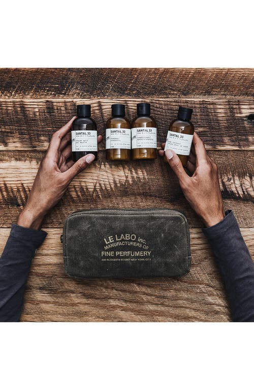 Le Labo Santal 33 Body & Hair Care Travel Set $125 Value In No Color