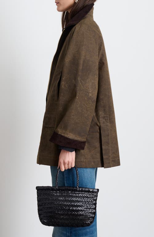 Shop Alex Mill Madison Waxed Cotton Jacket In Brown