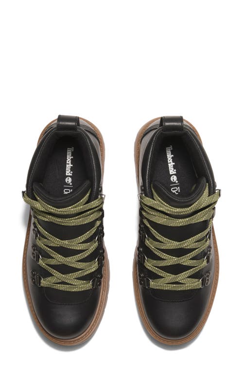 Timberland Stone Street Platform Boot In Black Full Grain
