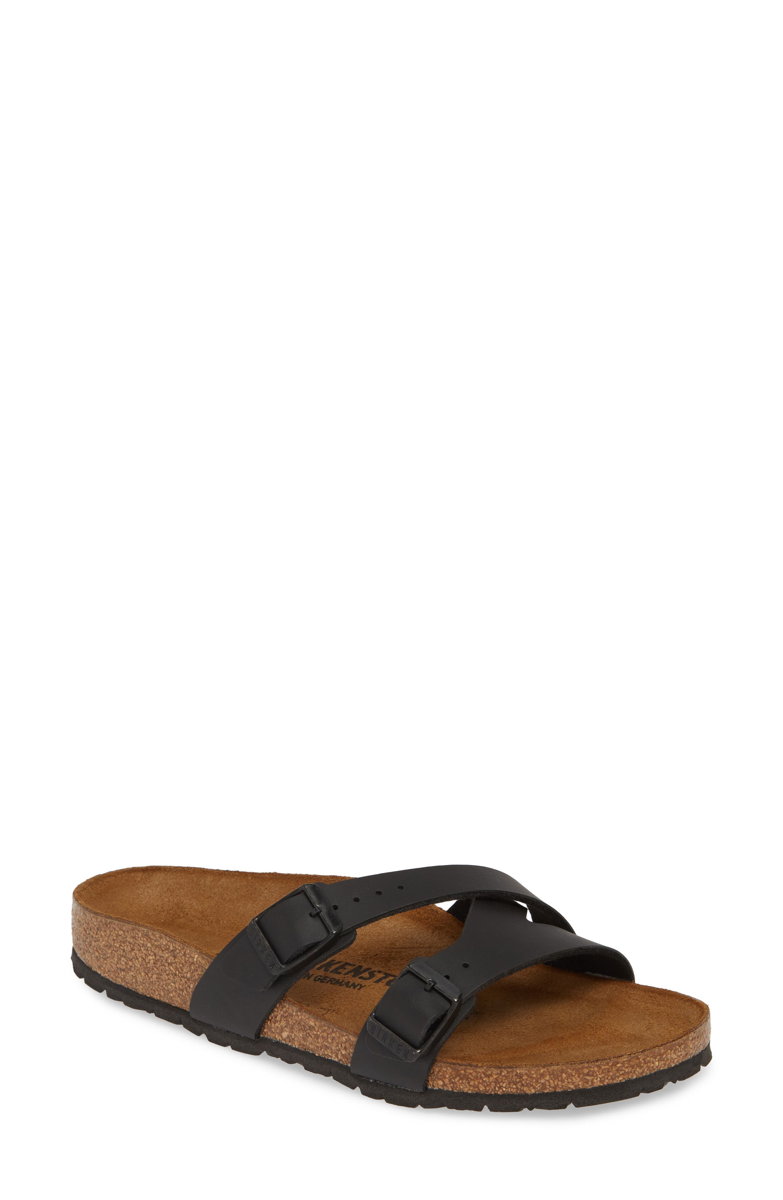 Birkenstock Yao Slide Sandal,8.5 B - Black