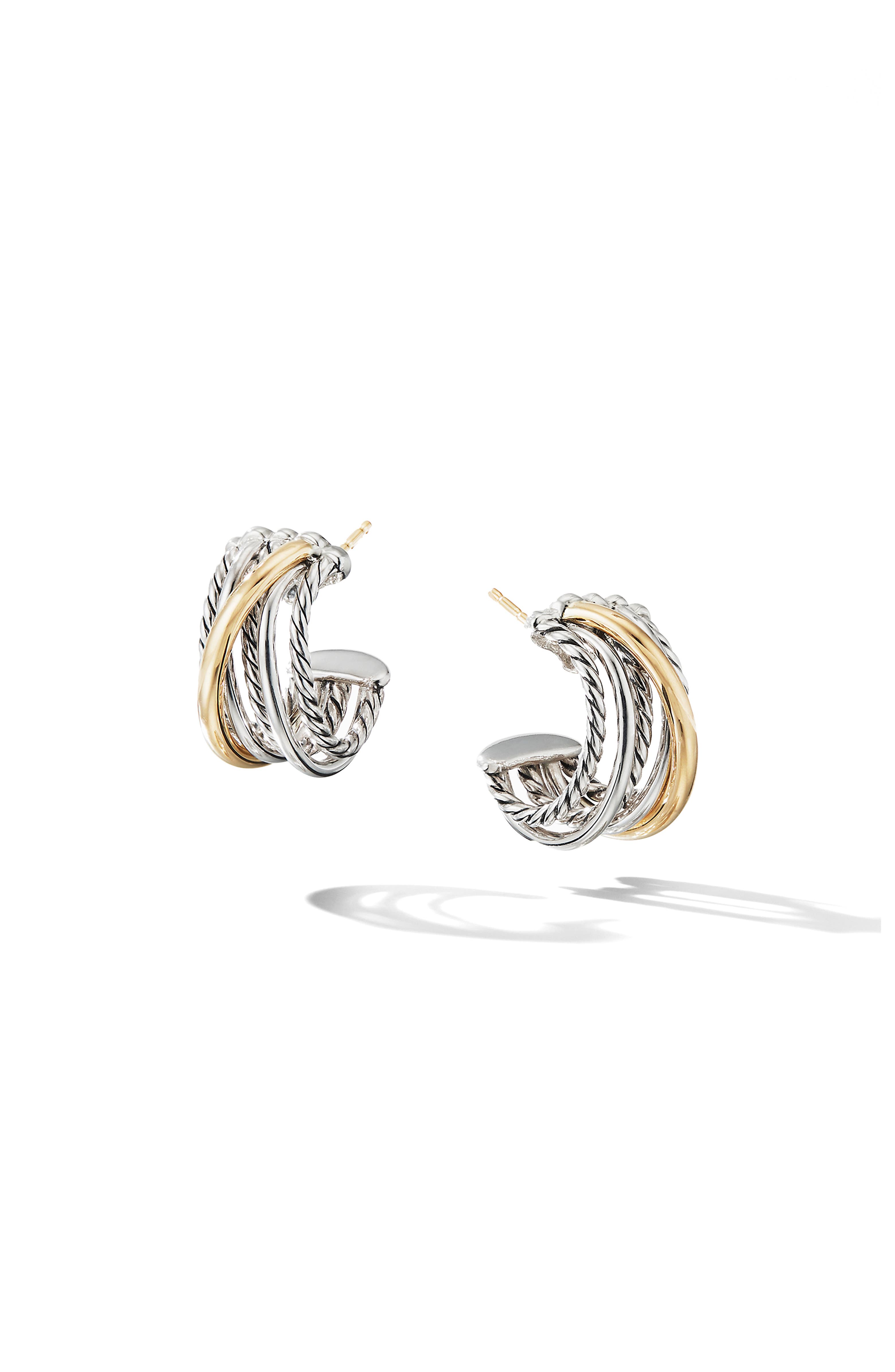 David yurman crossover hoop earrings Clearance