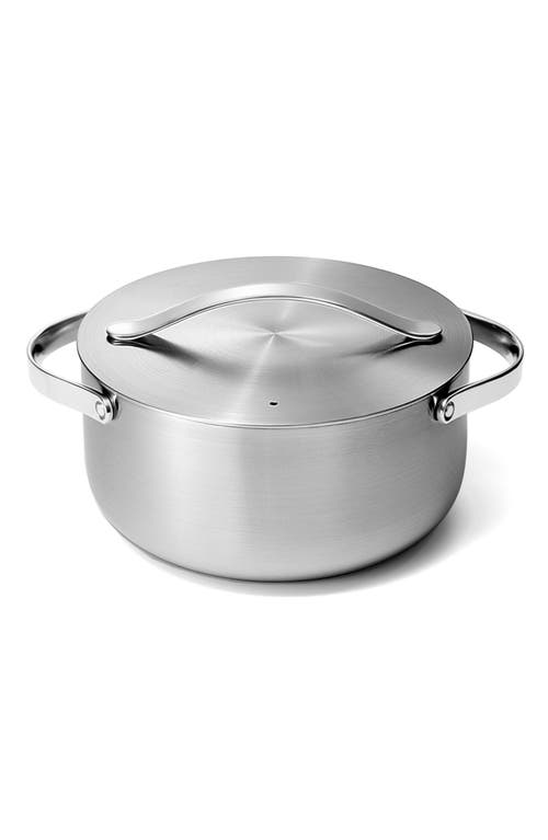 Caraway 6.5-quart Stainless Steel Dutch Oven In Metallic