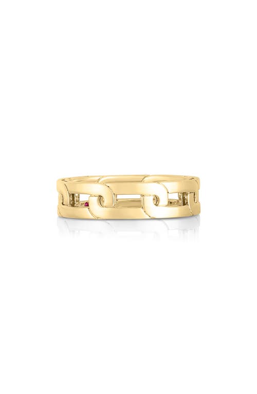 Roberto Coin Navarra Oro Classic Link Ring in Yellow Gold at Nordstrom, Size 6.5