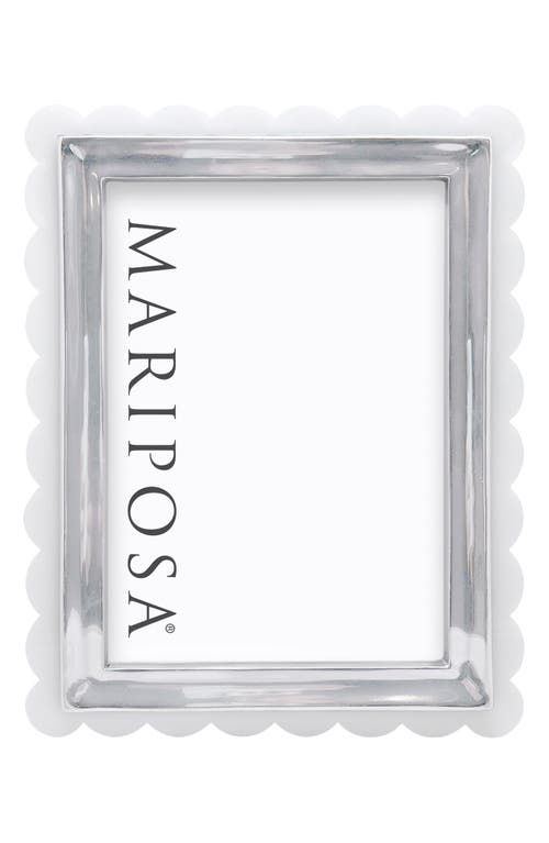 Shop Mariposa Acrylic Scallop Picture Frame In White