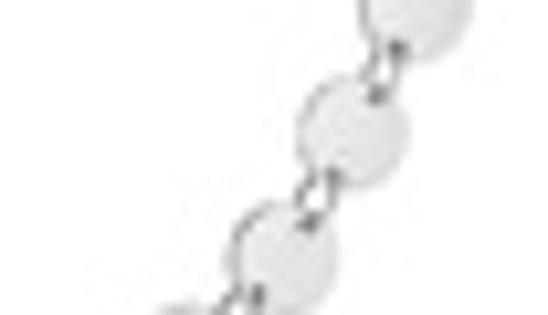 Sterling Forever 14k Yellow Gold Plated Round Disc Long Chain Necklace In Silver