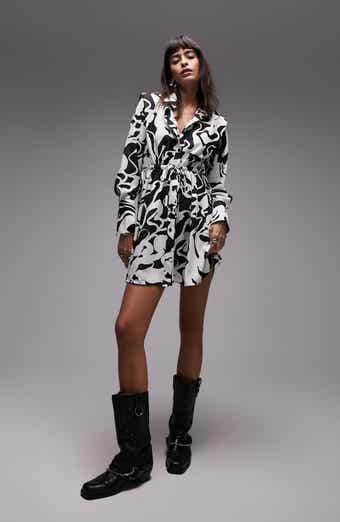 Topshop snakeskin shirt shop dress
