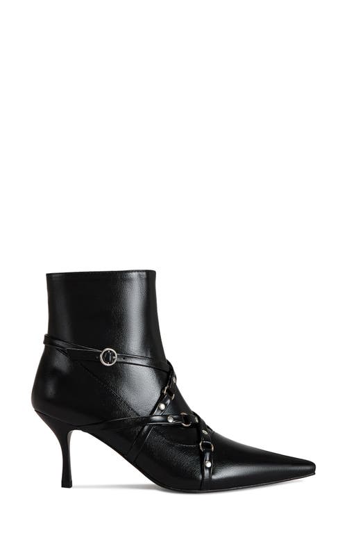 Shop Azalea Wang Purnima Water Resistant Pointed Toe Bootie In Black