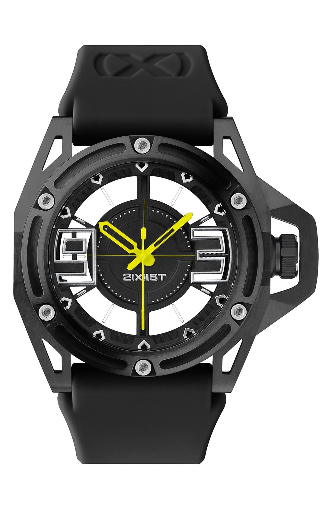 2(x)ist 'The NYC' Transparent 3D Dial Watch, 44mm Nordstrom