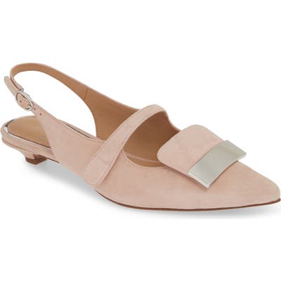 Linea Paolo Capri Low Slingback Pump- Pink