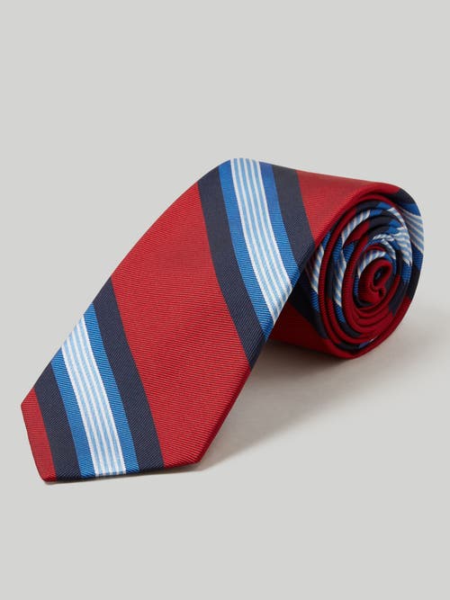 Shop Robert Talbott Robert Repp Necktie In Royal Blue Multi Red Repp