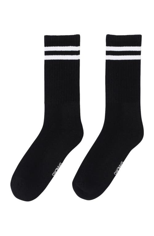 Shop Sandro Sports Socks In Black