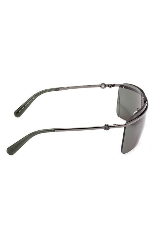 MONCLER MONCLER NIVELER 67MM OVERSIZE RECTANGULAR SUNGLASSES