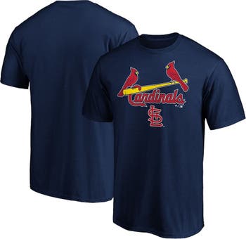 Fanatics Branded Men's Navy St. Louis Cardinals Team Logo Lockup T-Shirt - Navy