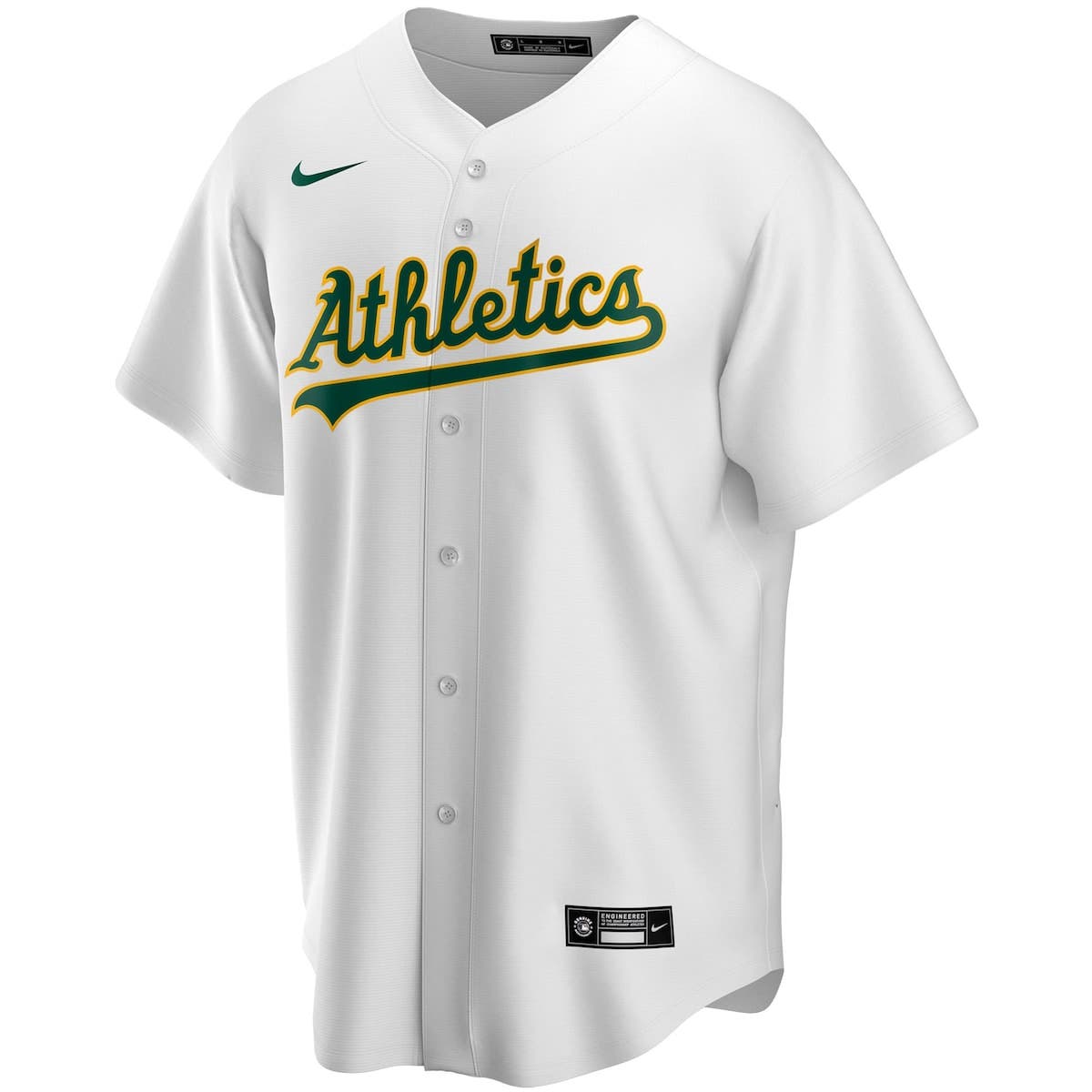 white oakland a's jersey