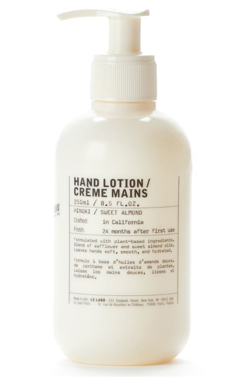 Le Labo Hinoki Hand Lotion at Nordstrom