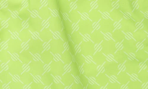 Shop Daily Paper Kato Monogram Swim Trunks In Daiquiri Green