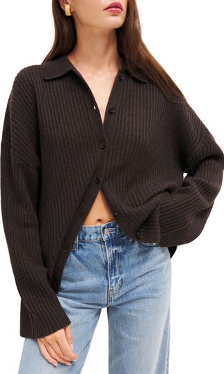 Reformation Fantino Cashmere Cardigan Sweater
