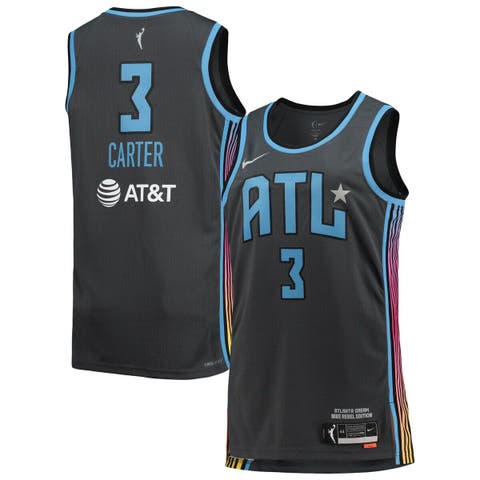 Youth Nike Chennedy Carter Black Atlanta Dream Player Jersey - Rebel Edition